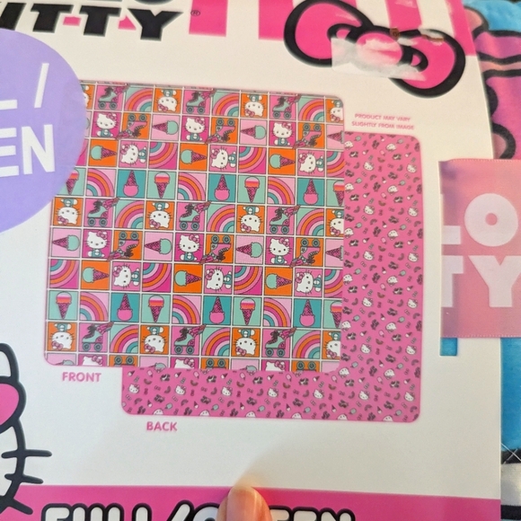 Queen size hello kitty quilt reversible pattern both sides - Picture 2 of 4